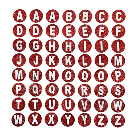 Comet Busters Self-Adhesive Uppercase Glitter Alphabet Stickers for Art ...