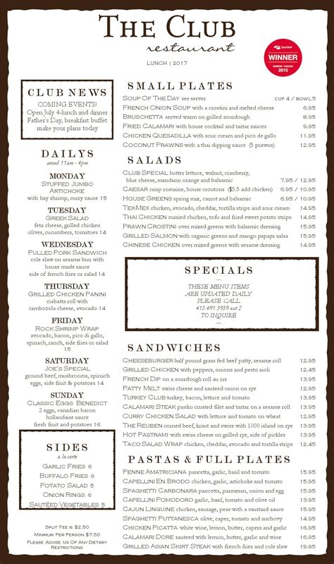 Restaurant - Marin County Golf