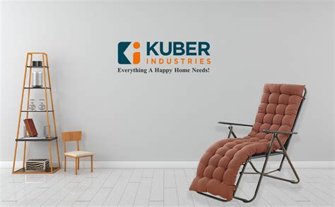 Kuber Industries Microfibre Solid Long Quilted Chair Cushion/Pad ...
