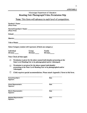 Fillable Online Reading Fair Guidelines - SchoolNotes Fax Email Print ...