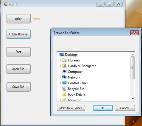 C# Program for Dialog Box 的图像结果