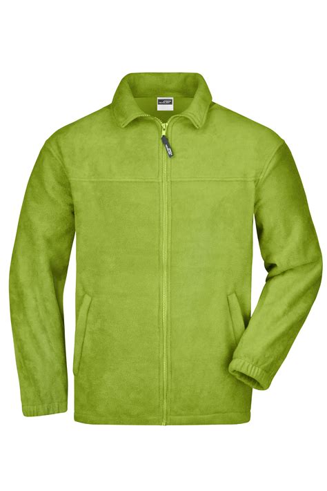 Men Full-Zip Fleece Lime-green-Daiber
