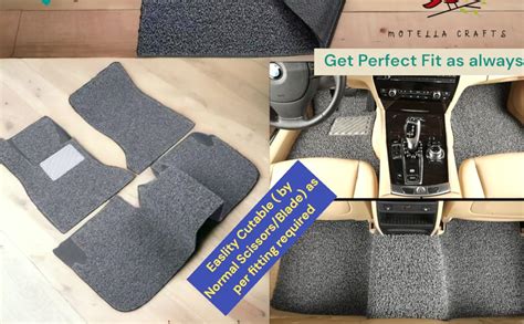 Motella Crafts PVC Cushion Car Mats – Universal 3 Piece Anti-Skid ...