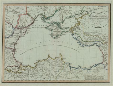 Ferdinand Gotze, Survey of the Black Sea coast, 1800 | The Map House - map of the black sea coast