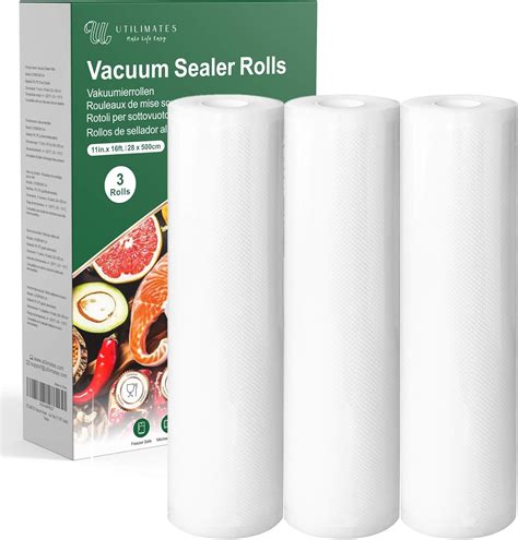 Amazon.com: UTILIMATES Vacuum Sealer Bags for Food, BPA-free Heavy Duty ...