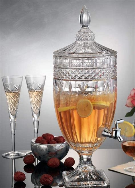 Buy SANNYZ,2-Liter Glass Water & Juice Tank, Dispenser with lid, Mason ...