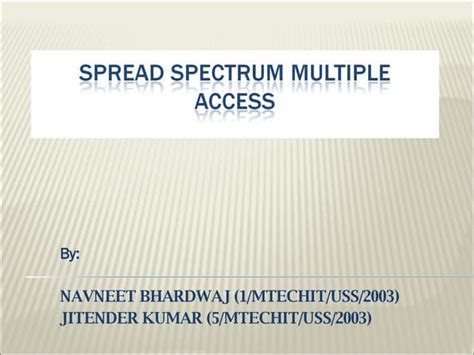 Spread Spectrum Multiple Access 的图像结果