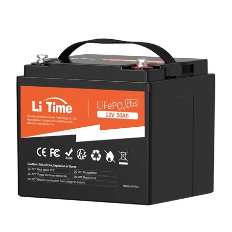 Litime 12v 50ah Plus Lifepo4 Lithium Battery For Trolling Motor ...