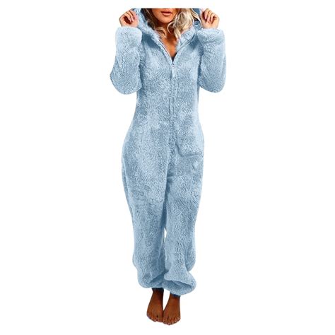 Fanxing Onesie with Butt Flap Women Fluffy Pajamas for Women Womens ...