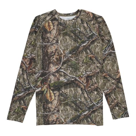 Mossy Oak® Camo LS Performance Shirt | Performance shirts, Long sleeve shirt outfits, Long ... - camouflage long sleeve shirt