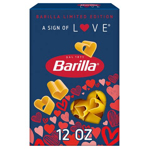 Barilla Healthy Heart-Shaped Dry Pasta, Uncooked, 12oz - Walmart.com