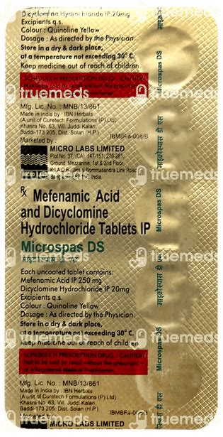 Microspas Ds Tablet 10 - Uses, Side Effects, Dosage, Price | Truemeds