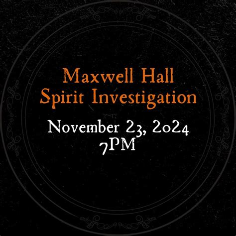 Maxwell Hall Spirit Investigation, 17388 Teagues Point Rd, Hughesville ...