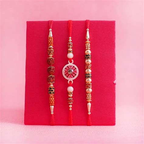 Send Three Rakhi and Three Plant Combo Online | Rakhibazaar.com