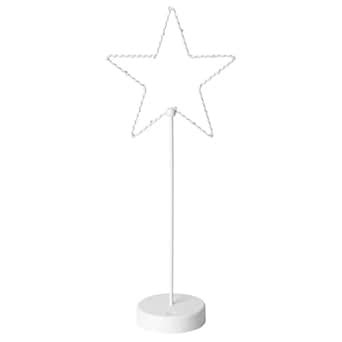 Buy Ikea STRÅLA LED Star Table Decoration Light, White Stand ...