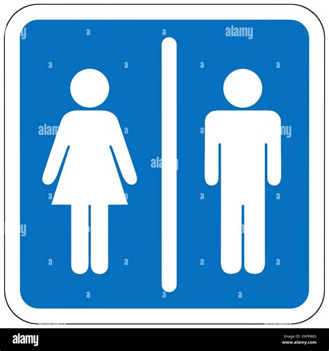 Male and female restroom sign Stock Photo - Alamy