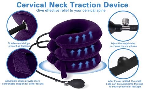 Olex Premium Velvet Cervical Neck Traction Collar for Pain And Stress ...