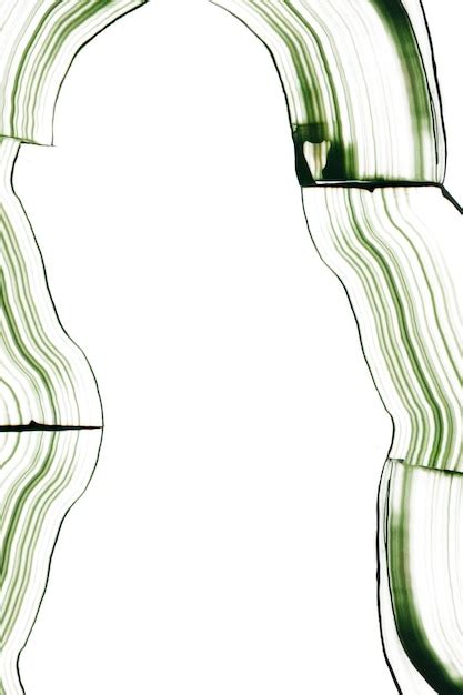 Comb painting textured frame png in green diy abstract raked pattern ...