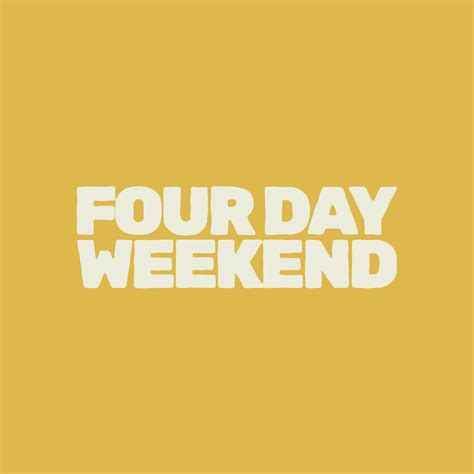 FOUR DAY WEEKEND [Video] in 2025 | Motion design animation, Motion ...