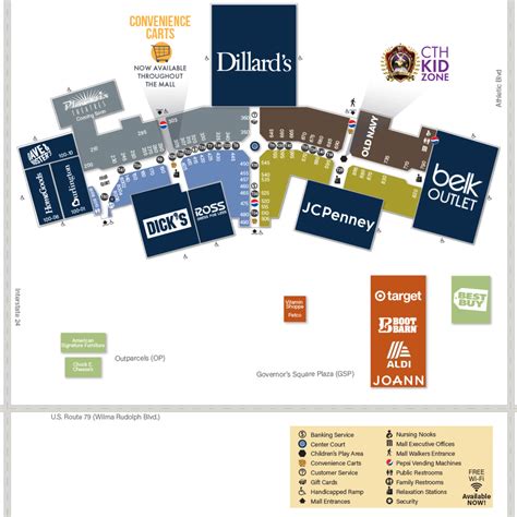 Governor's Square Mall Map - All Maps