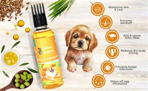 FATHER OF DOGGOS Flaxseed Itch Relief Oil for Dogs & Cats 100 ml ...