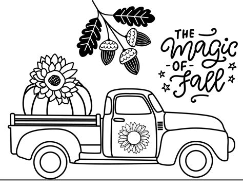 Easy Fall Coloring Pages
