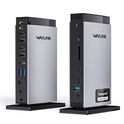WAVLINK USB C Docking Station with 3 HDMI, 15 in 1 Laptop Dock Triple ...