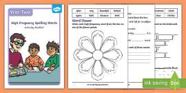 Year One High Frequency Words Spelling Booklet - English