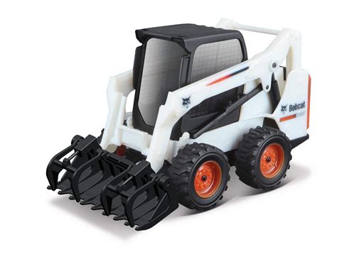 Buy Bburago Die-Cast BOBCAT SKID-STEER LOADER with Working GRAPPLE ...