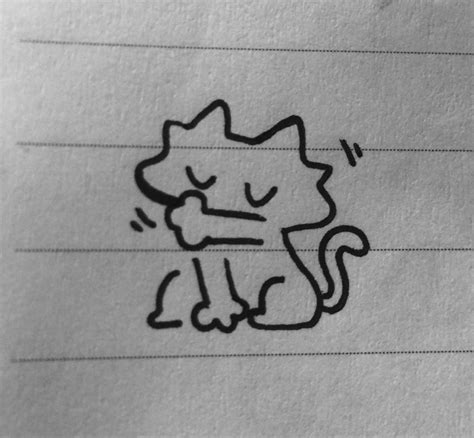 Silly cat | Doodle drawings, Cute easy drawings, Easy doodles drawings