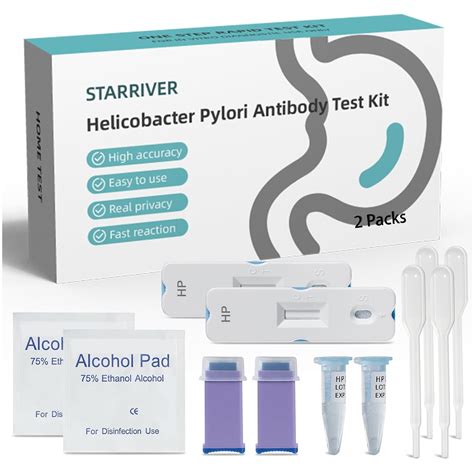 STARRIVER H Pylori Test Kit, Helicobacter Pylori Test Kits at Home - 2 Tests H. Pylori Test Kits ...