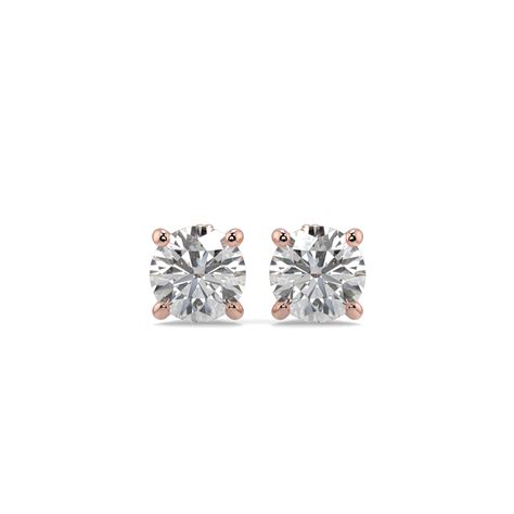 Diamond Solitaire Earrings for Women | Solitaire Stud Earrings