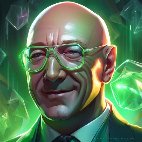 Kevin Spacey as Lex Luthor, wearing glowing kryptonite glasses, bald ...
