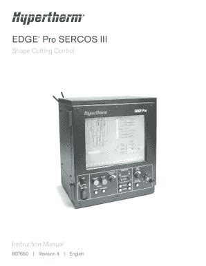 Fillable Online MicroEDGE Pro Shape cutting control Instruction Manual ...