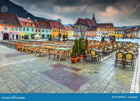 Wonderful City Center with Council Square in Brasov, Transylvania ...