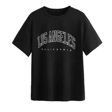 Los Angeles California Unisex Crewneck T-Shirt in 2024 | Simple shirt ...