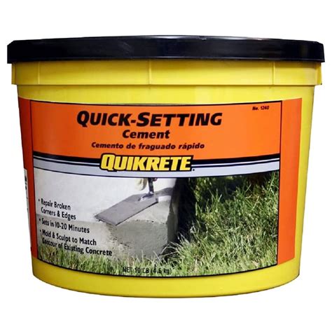 QUIKRETE Fast Ready Mix Concrete for Instant Use, Sculpting and Repairs ...