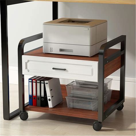 Amazon.com: Office Storage Printer Stand Office Printing Stand 2 Tier ...
