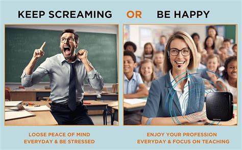 Nefficar Portable Voice Amplifier for Teachers – Wireless Mic with ...