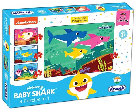 Frank Pinkfong Baby Shark 4 in 1 Puzzle - StarAndDaisy