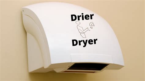 Drier or Dryer? What's the Difference? - One Minute English