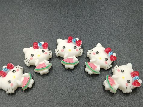 White Ans Multi Iconic Kitty Appliqués