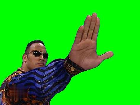 The Rock Talk To The Hand Meme (Green Screen) - CreatorSet