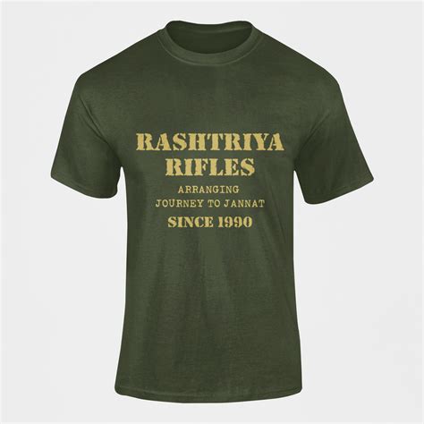 Men's Army T-shirt | Rashtriya Rifles Since 1990 – Olive Planet