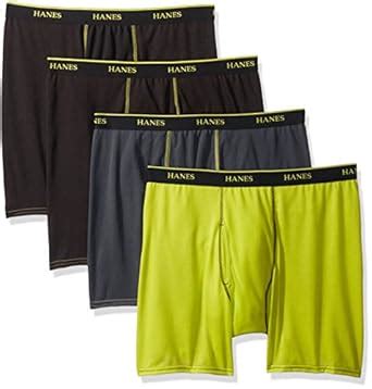 Buy Hanes Ultimate Men's P4 Breathable Boxer Brief-AST, Assorted ...