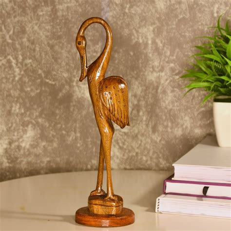 Buy Handmade Wooden Flamingo Table Decor by Sowpeace