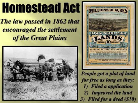 Homestead Act Apush Definition - Truth or Fiction