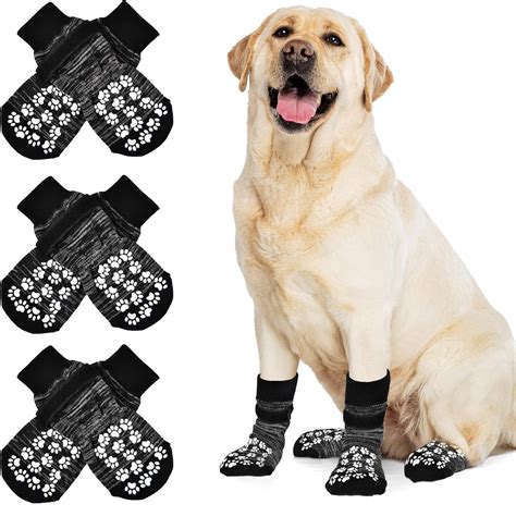 Tingzi 6PCS Dog Socks to Prevent Licking Paws, Durable Double-Sided ...