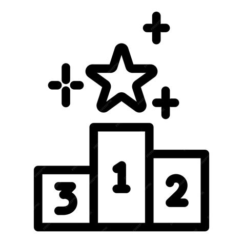 Premium Vector | Podium winner icon on transparent background
