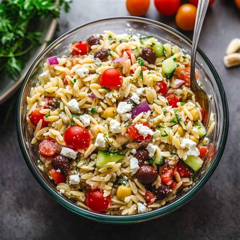 Zesty Mediterranean Greek Orzo Salad Recipe for Summer Bliss - Dave's Grill